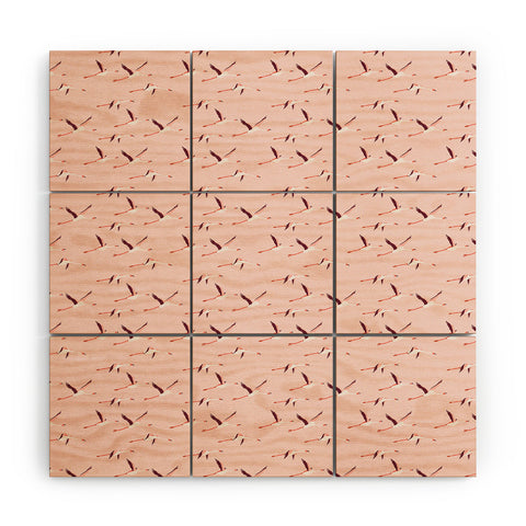 Holli Zollinger TROPICA FLAMINGO Wood Wall Mural