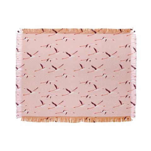 Holli Zollinger TROPICA FLAMINGO Throw Blanket