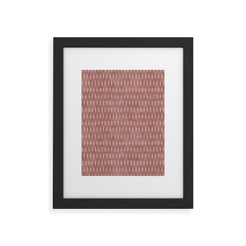 Holli Zollinger UMBRA IKAT MARSALA Framed Art Print