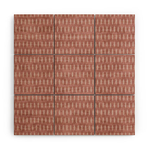 Holli Zollinger UMBRA IKAT MARSALA Wood Wall Mural