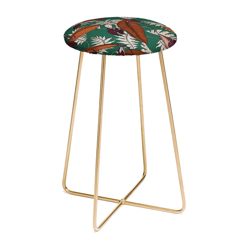 Holli Zollinger URBAN JUNGLE ORCHID Counter Stool