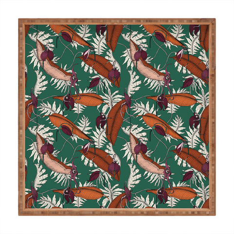 Holli Zollinger URBAN JUNGLE ORCHID Square Tray
