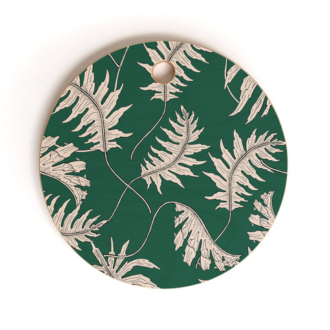 Holli Zollinger URBAN JUNGLE PALM Cutting Board Round