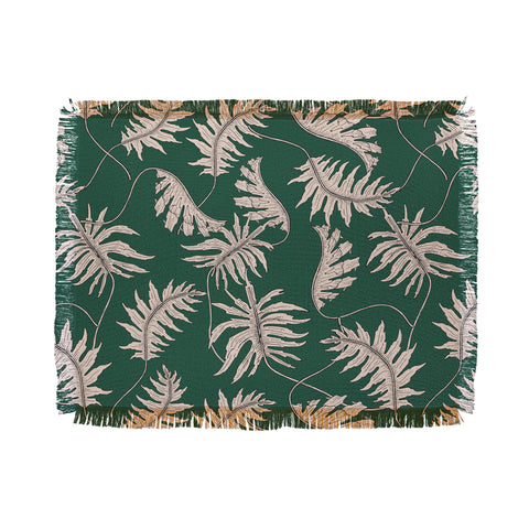 Holli Zollinger URBAN JUNGLE PALM Throw Blanket