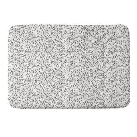 Holli Zollinger VELVET FLORAL Memory Foam Bath Mat