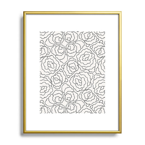Holli Zollinger VELVET FLORAL Metal Framed Art Print