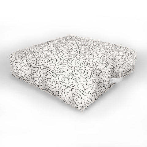 Holli Zollinger VELVET FLORAL Outdoor Floor Cushion