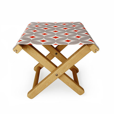 Holli Zollinger Vermillion Diamond Folding Stool