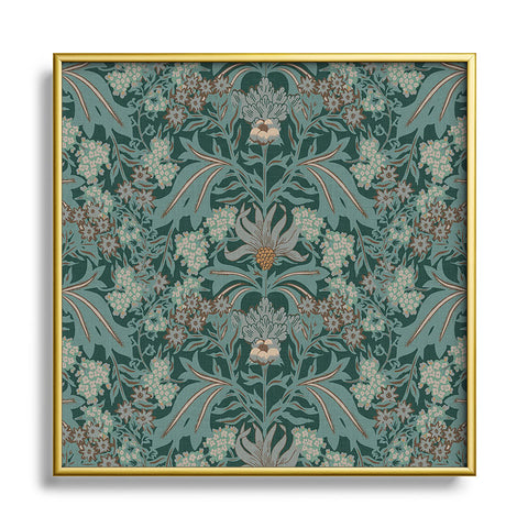 Holli Zollinger VIENNA VINE Metal Square Framed Art Print