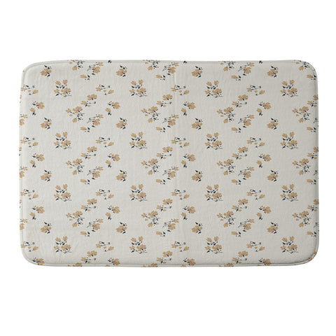 Holli Zollinger VINTAGE FLORAL NEUTRAL Memory Foam Bath Mat