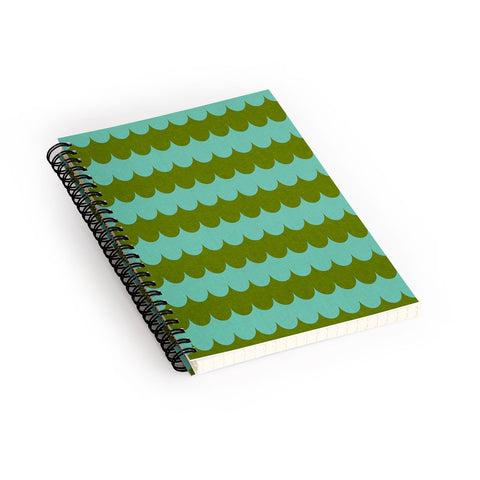 Holli Zollinger Waves Of Color Spiral Notebook