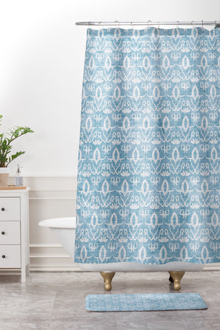 Holli Zollinger Widden Indigo Shower Curtain And Mat