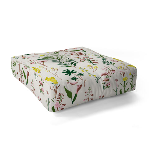 Holli Zollinger WILDFLOWER STUDY LIGHT Floor Pillow Square