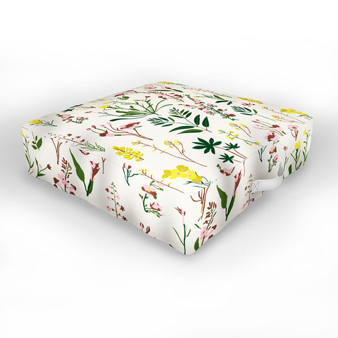 Holli Zollinger WILDFLOWER STUDY LIGHT Outdoor Floor Cushion