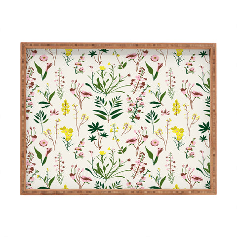 Holli Zollinger WILDFLOWER STUDY LIGHT Rectangular Tray