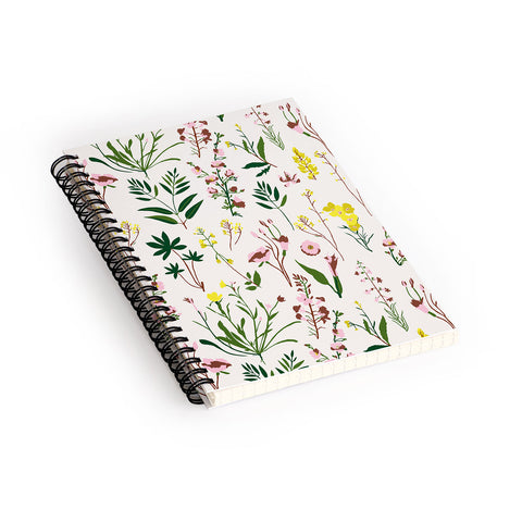 Holli Zollinger WILDFLOWER STUDY LIGHT Spiral Notebook