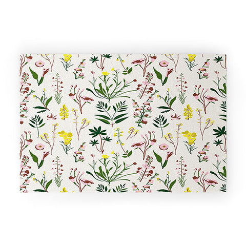 Holli Zollinger WILDFLOWER STUDY LIGHT Welcome Mat