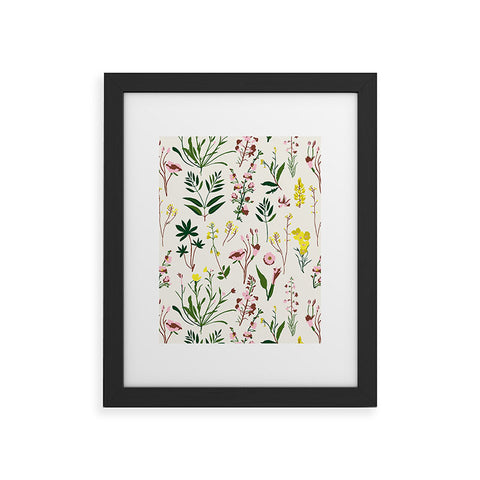 Holli Zollinger WILDFLOWER STUDY LIGHT Framed Art Print