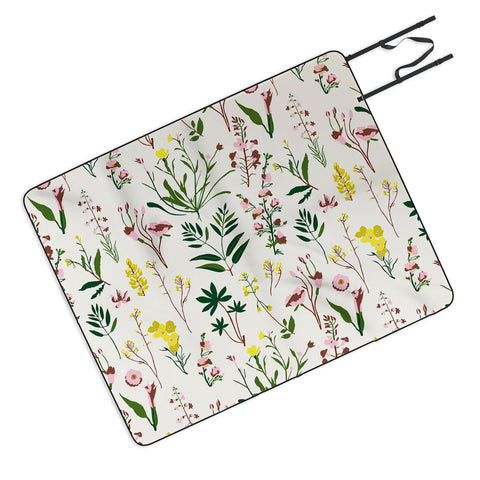 Holli Zollinger WILDFLOWER STUDY LIGHT Picnic Blanket