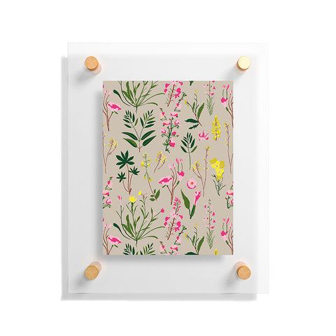 Holli Zollinger WILDFLOWER STUDY NEUTRAL Floating Acrylic Print