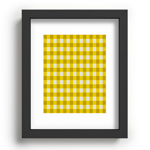 Holli Zollinger Yellow Gingham Recessed Framing Rectangle