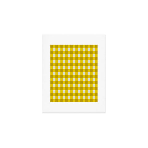 Holli Zollinger Yellow Gingham Art Print