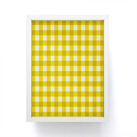 Holli Zollinger Yellow Gingham Framed Mini Art Print