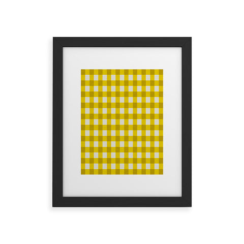 Holli Zollinger Yellow Gingham Framed Art Print