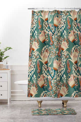 Holli Zollinger ZARAH BUTTERFLY Shower Curtain And Mat