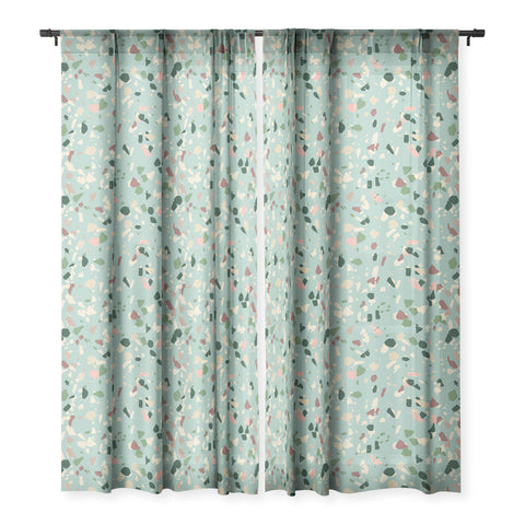 Holli Zollinger ZARAH TERRAZZO Sheer Window Curtain