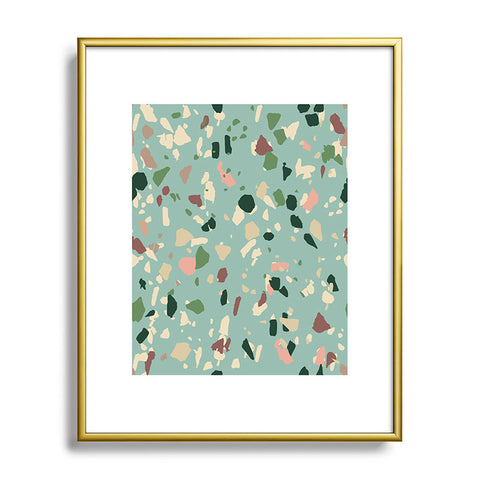 Holli Zollinger ZARAH TERRAZZO Metal Framed Art Print