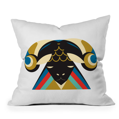 Holli Zollinger ZODIAC ARIES Throw Pillow