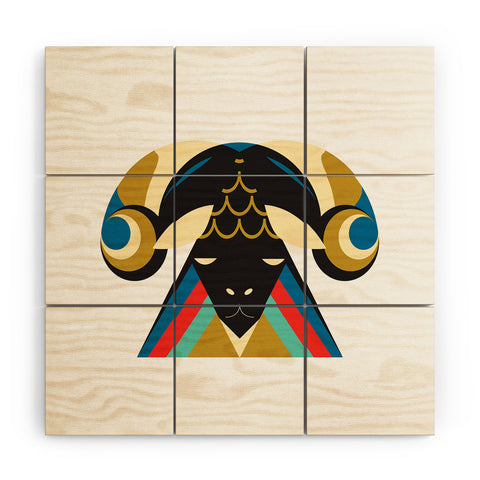 Holli Zollinger ZODIAC ARIES Wood Wall Mural