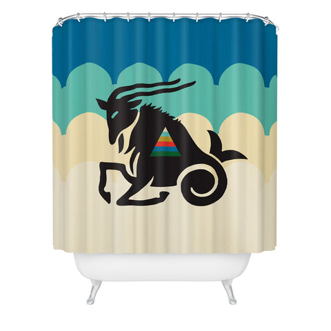Holli Zollinger ZODIAC CAPRICORN Shower Curtain