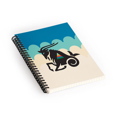 Holli Zollinger ZODIAC CAPRICORN Spiral Notebook
