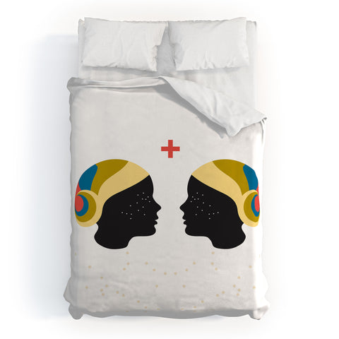 Holli Zollinger ZODIAC GEMINI Duvet Cover