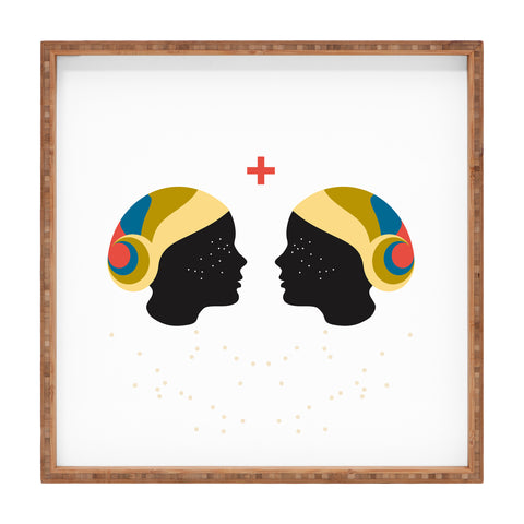 Holli Zollinger ZODIAC GEMINI Square Tray