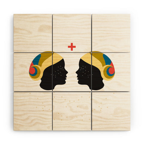 Holli Zollinger ZODIAC GEMINI Wood Wall Mural
