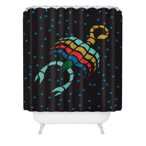 Holli Zollinger ZODIAC SCORPIO Shower Curtain