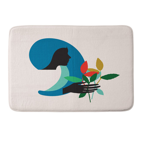 Holli Zollinger ZODIAC VIRGO Memory Foam Bath Mat