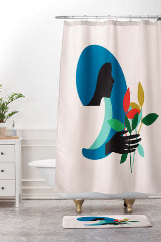 Holli Zollinger ZODIAC VIRGO Shower Curtain And Mat