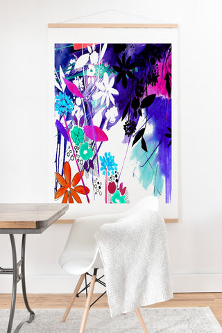 Holly Sharpe Captivate Floral Art Print And Hanger