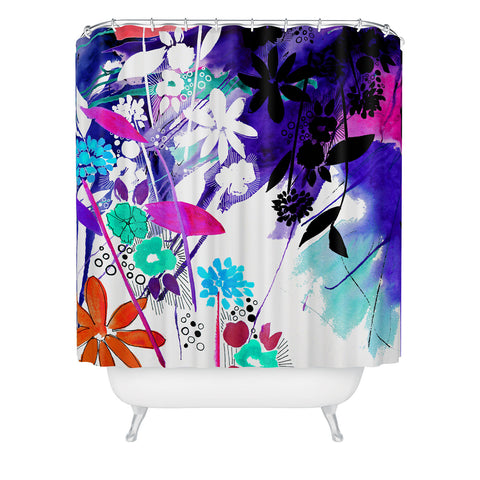 Holly Sharpe Captivate Floral Shower Curtain