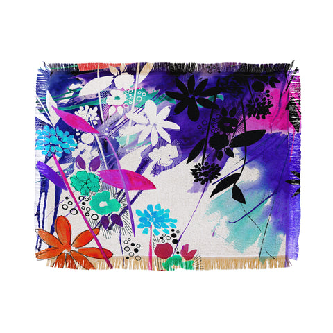 Holly Sharpe Captivate Floral Throw Blanket