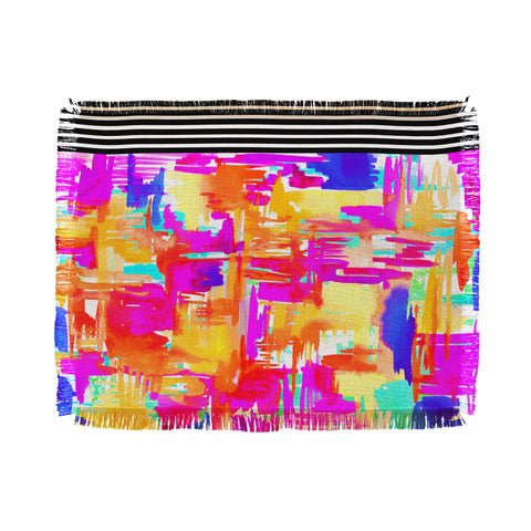 Holly Sharpe Colorful Chaos 1 Throw Blanket