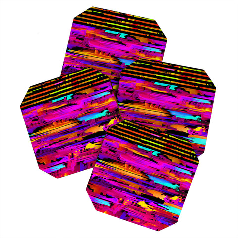 Holly Sharpe Colorful Chaos 2 Coaster Set