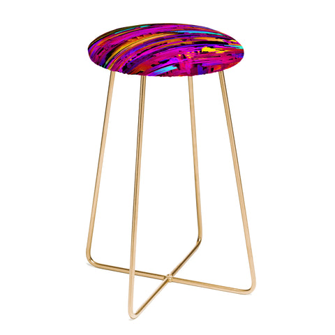 Holly Sharpe Colorful Chaos 2 Counter Stool