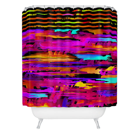 Holly Sharpe Colorful Chaos 2 Shower Curtain