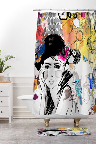 Holly Sharpe Dreamer Shower Curtain And Mat