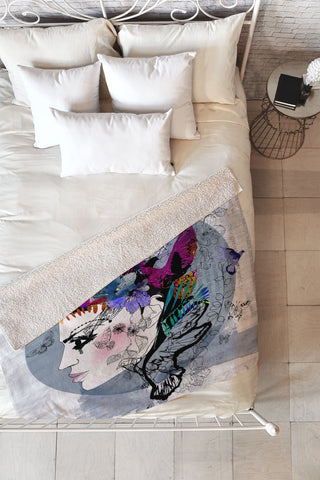 Holly Sharpe Estrella Fleece Throw Blanket